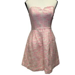 Anthropologie Moulinette Soeurs Strapless Fit & Flare Dress  Size 0 NWT